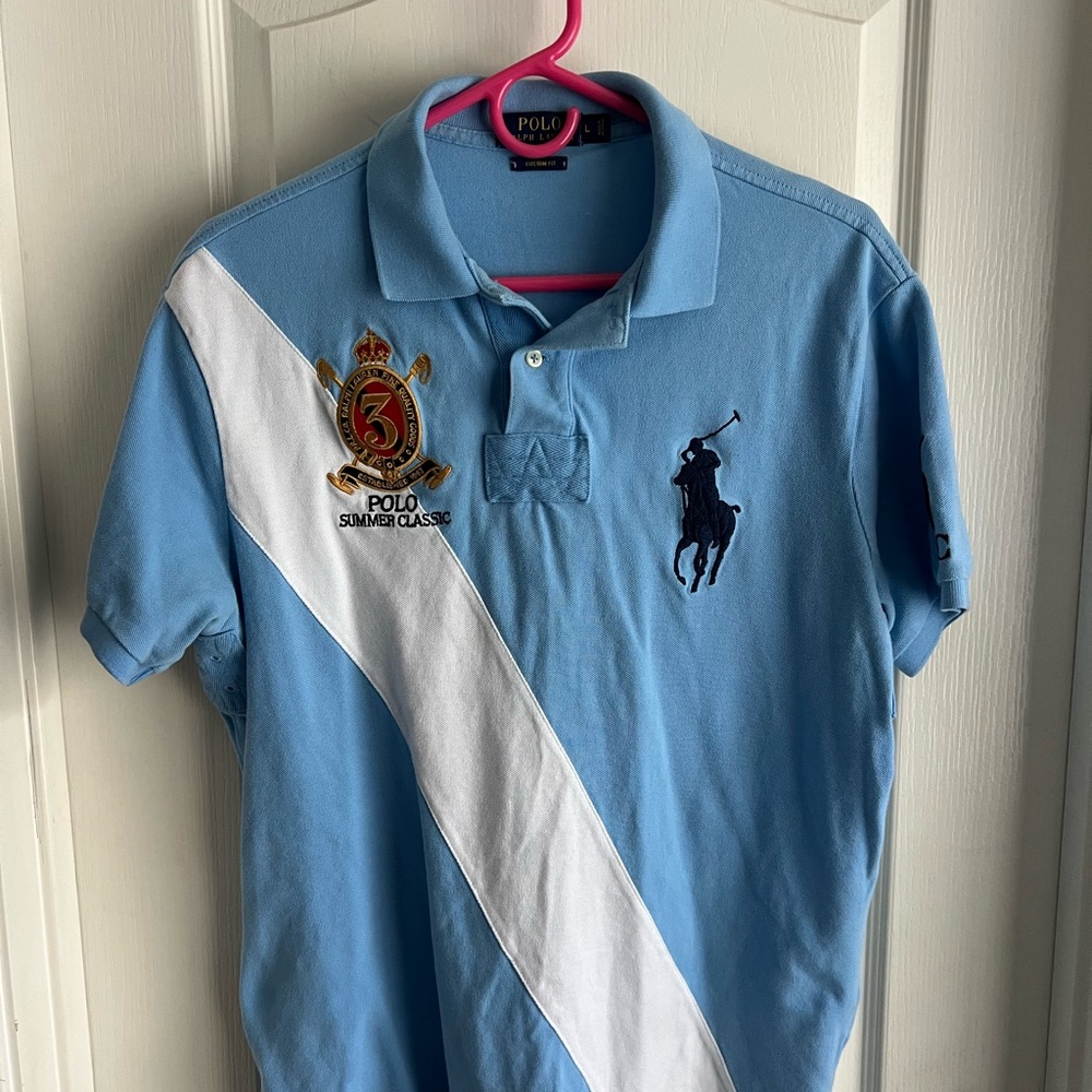 Polo by Ralph Lauren Light Blue Rugby Polo